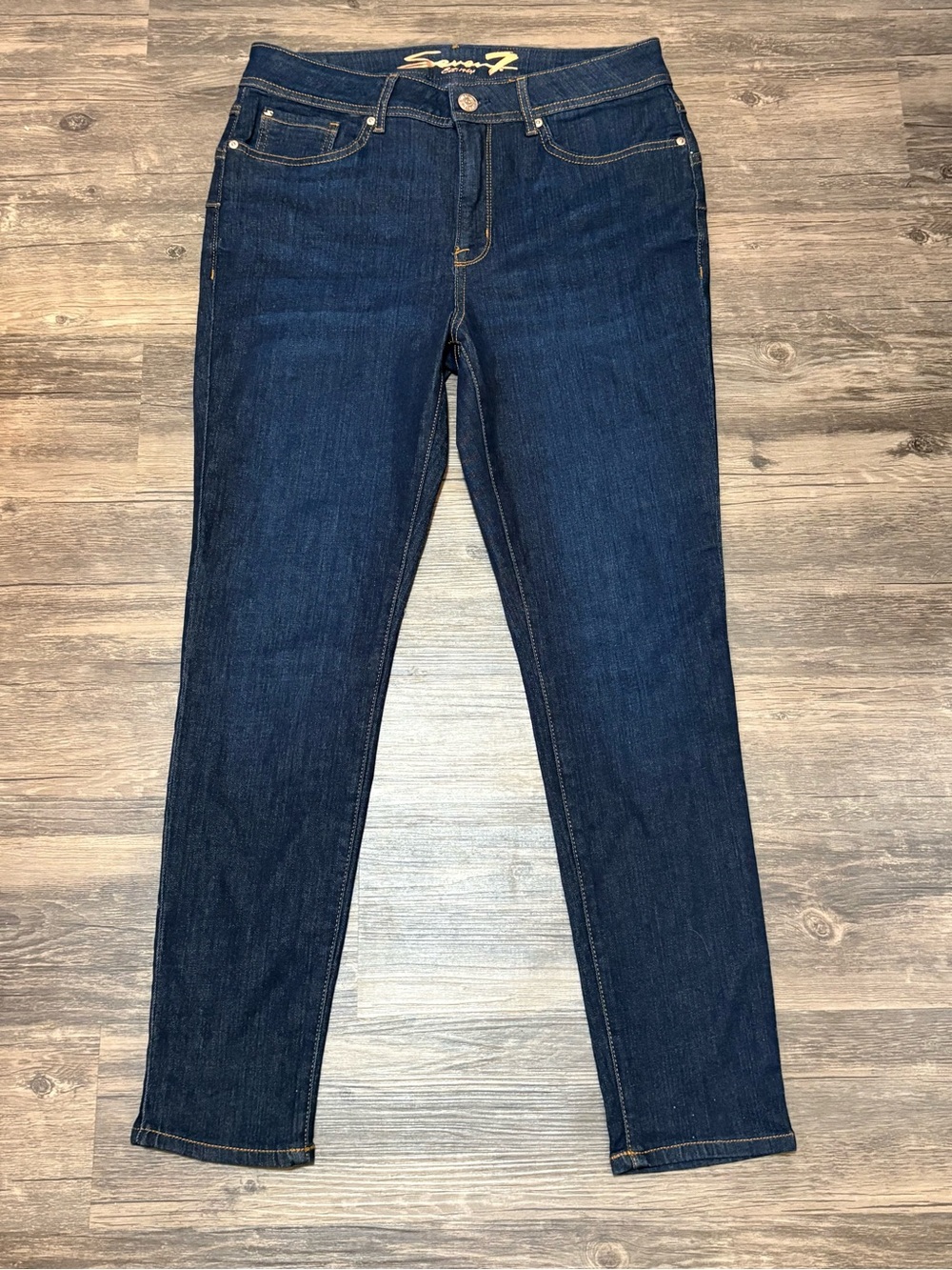 Seven7 Women's Dark Blue Skinny Jeans